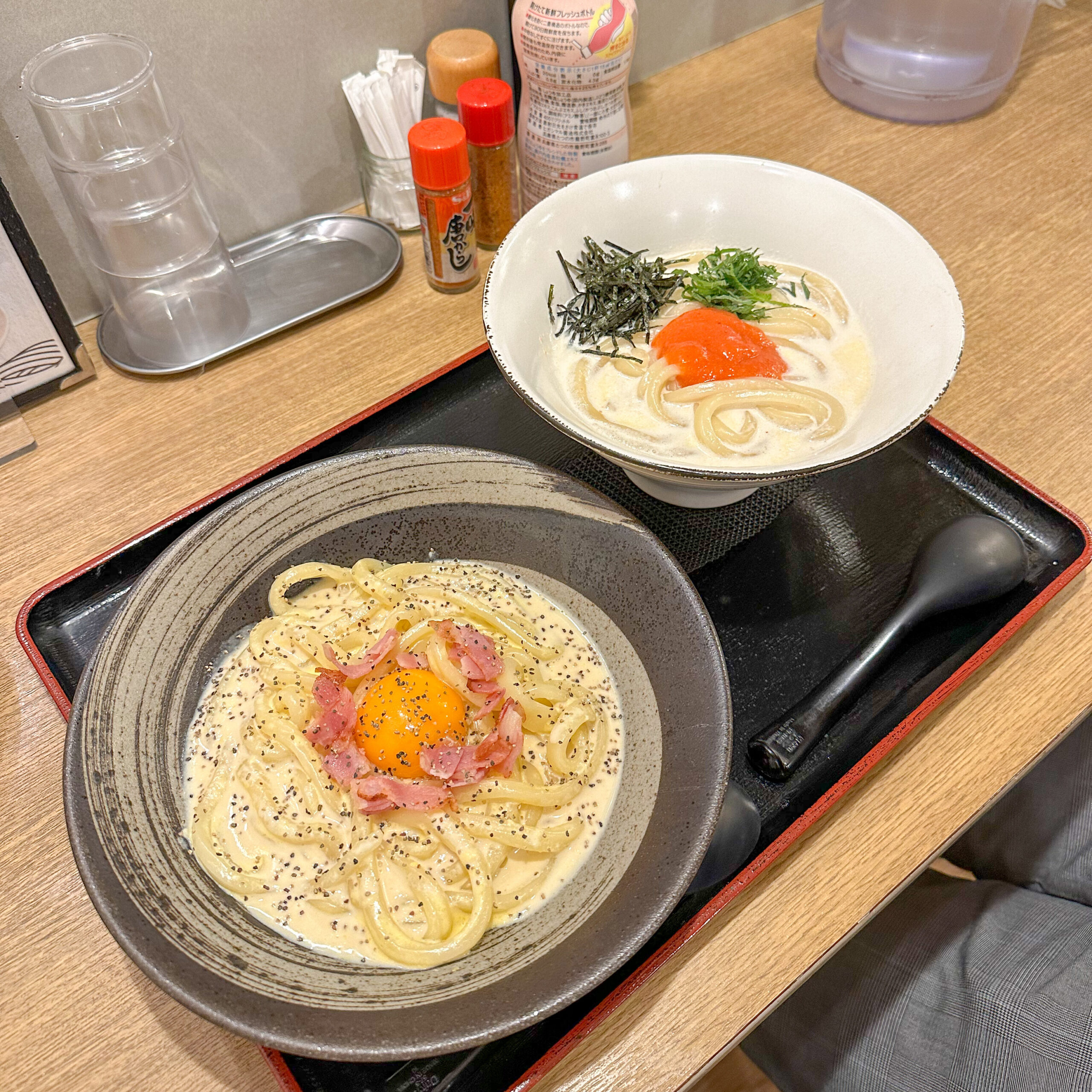 讃岐うどん寿 栄本店のカルボナーラうどん