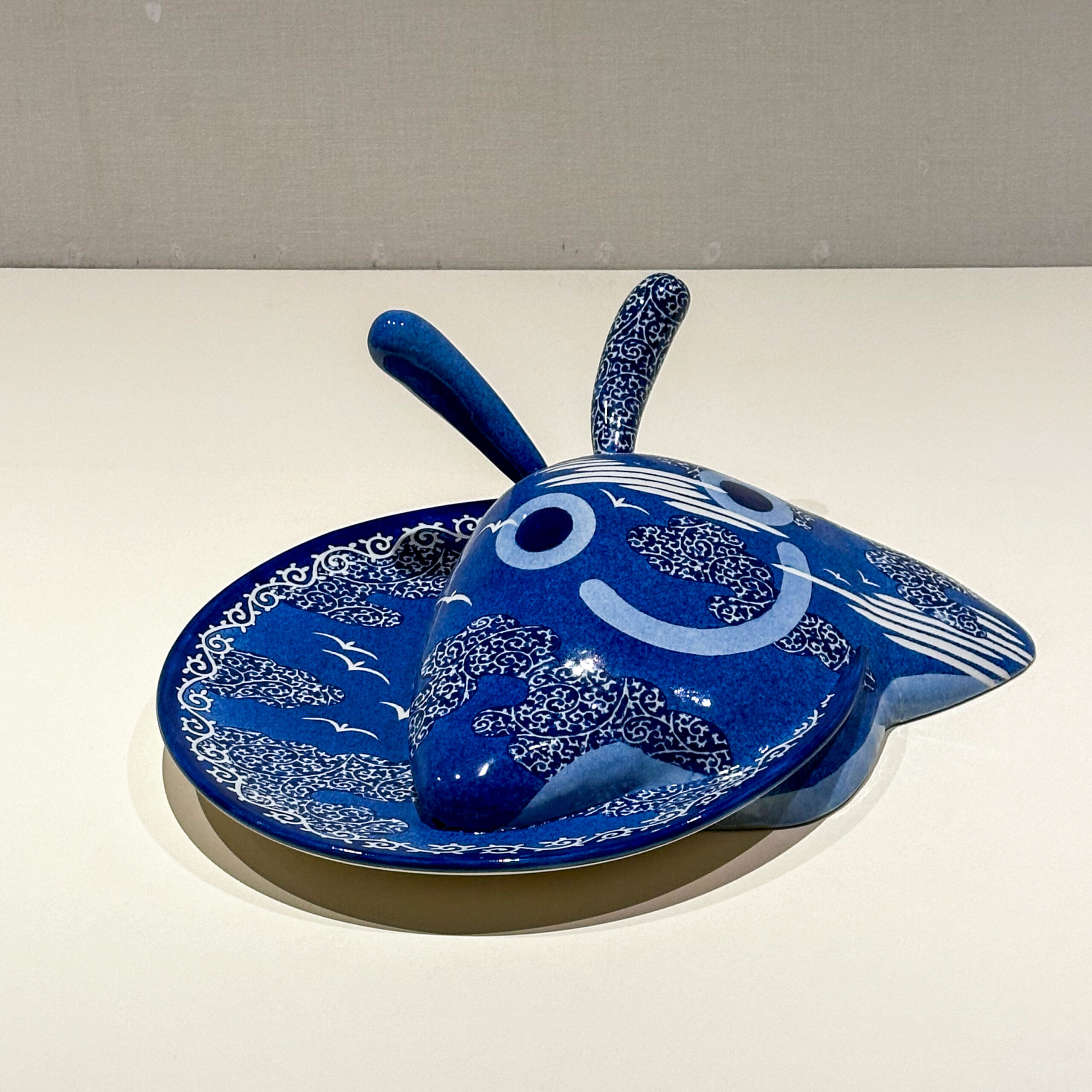 ポケモン×工芸展 名古屋松坂屋会場のタマンタ/染付皿 桝本佳子